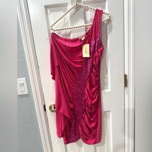 Chic Pink Cocktail Dress